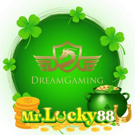 Dream Gaming provider logo shown among the live dealer studio marks - mrlucky-88.my