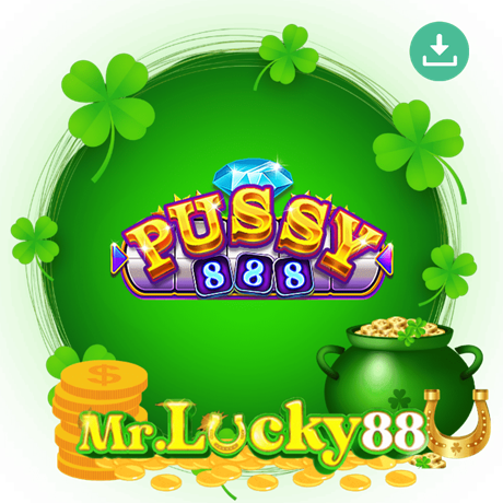 Pussy888 software logo included on MrLucky88 for Malaysian mobile slot game players - mrlucky-88.my